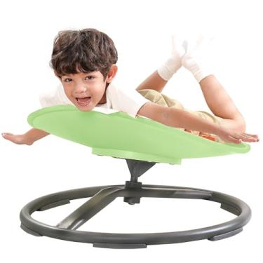 Imagem de BABAMU Cadeira giratória infantil com autismo, cadeira de sentar e girar para crianças, terapia de integração sensorial para TDAH, coordenação corporal de treinamento, disco de oscilação para