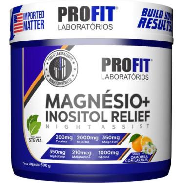 Imagem de Magnésio + Inositol Relief Pote 300g - Profit, Camomila com laranja