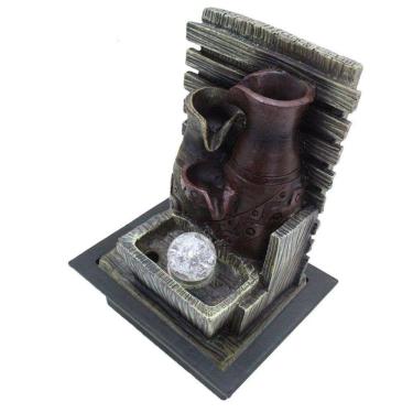 Imagem de Fonte De água Decorativa 3 Quedas Cascata Luz De Led Bivolt