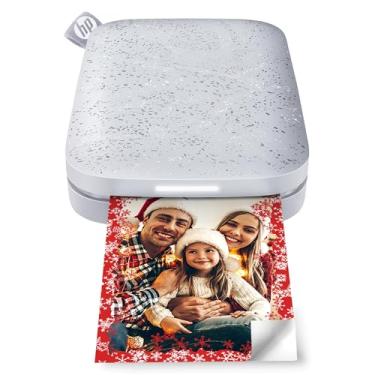 Imagem de HP Sprocket — Impressora fotográfica instantânea portátil de 5 x 7,6 cm (Luna Pearl) impressa imagens em papel Zink com suporte adesivo do seu dispositivo iOS e Android