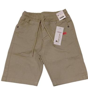 Imagem de Bermuda sarja, elástico no cós.  - Faos jeans , Bege, 12