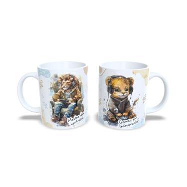 Imagem de Caneca de Cerâmica 325ml com Tema Dia dos Pais, Tal Pai Tal Filho (18807)