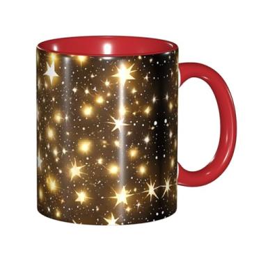 Imagem de Zeraoke Canecas de café criativas estampadas douradas, personalizadas, presente para família, tamanho de 325 ml, unissex