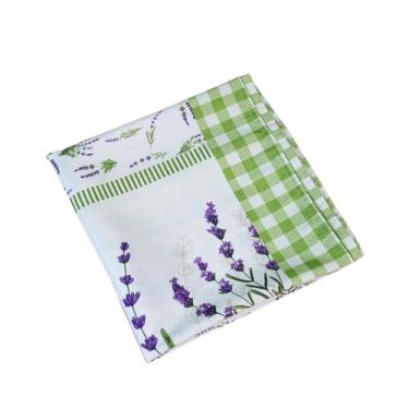 Imagem de Caminho de Mesa Lilás Lavanda 125x43cm Estampa Digital Allegra em Microfibra Macia Toalha de Mesa