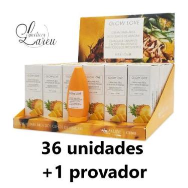 Imagem de -Display Creme Glow Area Olhos Abacaxi Kc (36 un.) - Max Love