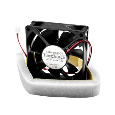 Imagem de Ventilador condensador de geladeira 5304493604 com junta serve para geladeira Frigidaire Electrolux substituir 242119401 3276439 PS8770222 AP5805252 ETC.
