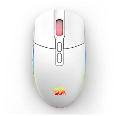 Imagem de Mouse Gamer Redragon Invader Pro Sem Fio 10000DPI 1000hz Branco - M719W-RGB-PRO