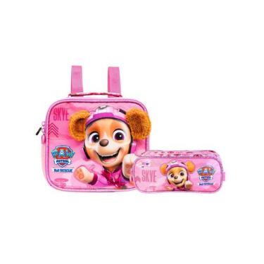Imagem de Kit Patrulha Canina Skye Lancheira Térmica + Estojo Duplo - Xeryus