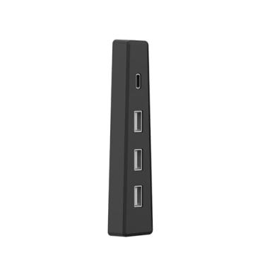Imagem de Hub USB para console PS5 Slim, hub externo USB 2.0 Hub de expansão adaptador divisor