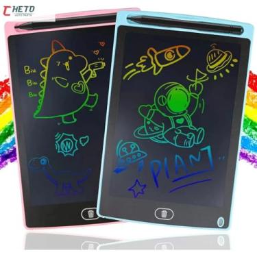 Imagem de Kit 2 Tablet Lousa Digital Mágica 8.5" Infantil - Escrever Desenhar Sem Papel, Protetor Olhos Leve Portátil, Bateria Longa