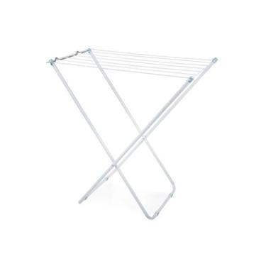 Imagem de Varal de Chão em Aço Slim 79x42cm Branco - Mor