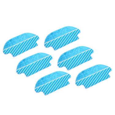 Imagem de 6 Pacotes de Panos Limpeza Substituição para o Limpador Robô Cecotec Conga 3490 4090 Acessórios Protetor Lavável