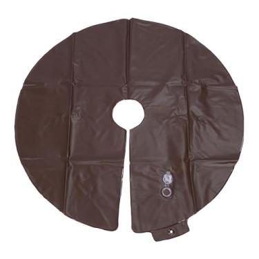 Imagem de Estink Bolsa de Rega para Árvores, Anel de Rega de 10 Galões de Irrigação por Gotejamento de Liberação Lenta Com Material de PVC Reutilizável para Árvores e Arbustos Recém-Plantados (Café)