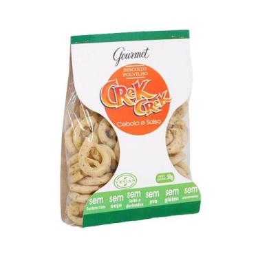 Imagem de Biscoito de Polvilho Gourmet Cebola e Salsa Crek Crek 50g