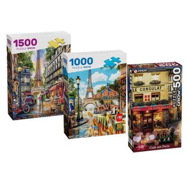 Imagem de Combo Quebra-cabeças Encantos de Paris
