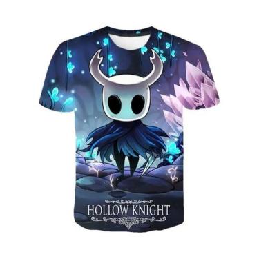 Imagem de Camisetas Casuais Infantis Com Estampa De Desenho Animado Hollow Knigh