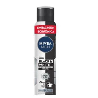 Imagem de Desodorante Nivea Aerosol Black White MEN 200ml