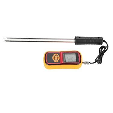 Imagem de Cocoarm GM640 Medidor de Umidade de Grãos Detector de Umidade Testador de Com LCD Iluminado e Capa de Silicone Macio para Medição de Temperatura de Arroz, Trigo, Cevada, Milho