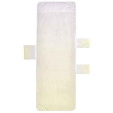 Imagem de Capa para espreguiçadeira Magnolia Limão Chiffon Gradiente Toalha de Poltrona de Piscina Lounge Praia Espreguiçadeira 215,9 cm x 76,2 cm