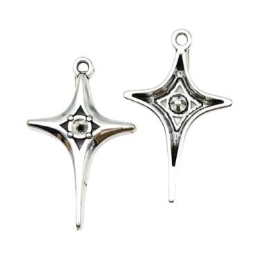 Imagem de Pingentes De Sol, Lua E Estrela 20pcs Em Liga Para DIY Joias, Pulseira