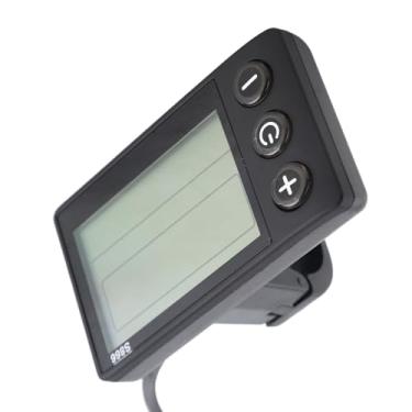 Imagem de Luqeeg Medidor de Display LCD para Bicicleta Elétrica S866 Painel de Controle Leve IP65 à Prova D'água para Scooter Elétrico 24V 36V 48V, Fácil Instalação para Guidões de 0,9 pol., Plugue SM,