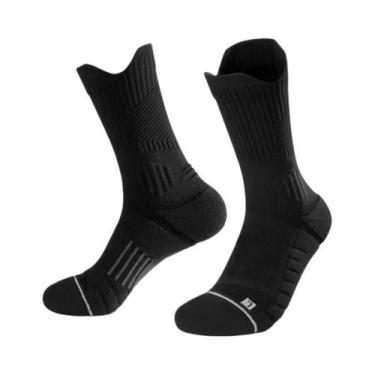 Imagem de Meias Esportivas Masculinas Com Amortecimento, 5 Pares, Para Corrida, 