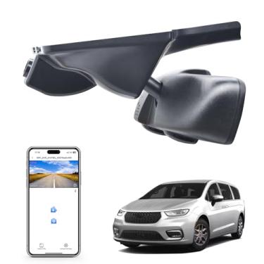 Imagem de Mangoal Câmera de painel 4K personalizada para Chrysler Pacifica 2017 2018 2019 2020 2021 2022 2023 2024 (modelo A), Limited Touring-L Pinnacle Touring, visual OEM integrado, vídeo UHD 2160P, WiFi e