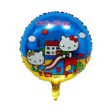 Imagem de Balões De Folha Hello Kitty Pacote Com 5 Decoração De Festa De Anivers