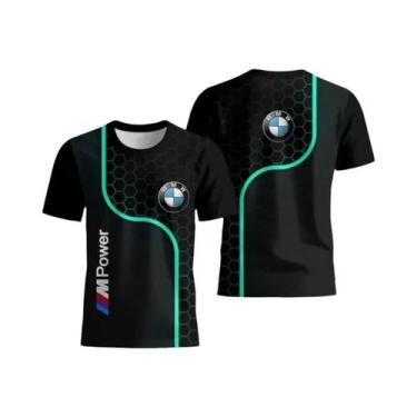 Imagem de Camiseta Infantil De Verão BMW M Power Anime Racing Motorcycle Vintage