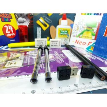 Imagem de Caderno 20 matérias e Material escolar ensino médio + Pendrive Exclusi