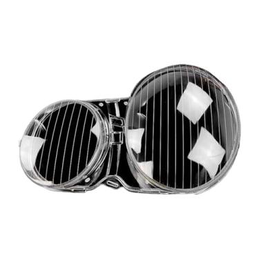 Imagem de Tampa da tampa do farol do carro farol sombra cabeça lâmpada capa da lâmpada acessórios do carro compatível com benz w210 e-class 1995-2003(Left side)