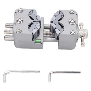 Imagem de Diydeg Torno de Prensa de Perfuração, Torno de Bancada de Aço Inoxidável 304 Fractal Com Design de Mandíbula Múltipla de Bigorna, Base de Silicone de Bancada de (Mandril de aço inoxidável)