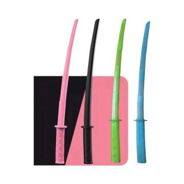 Imagem de Espada Samurai Brinquedo Impressa Em 3D Katana Retrátil Faca De Gravid