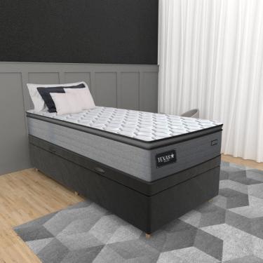 Imagem de Cama Box Bau Solteiro 88cm Molas Ensacadas D28 Texas Gazin JSW