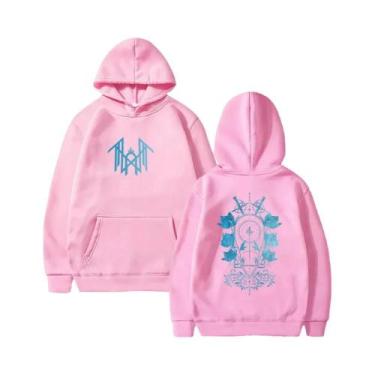 Imagem de Hoodies De Moletom Com Estampa Gráfica Para Homens E Mulheres, Manga L