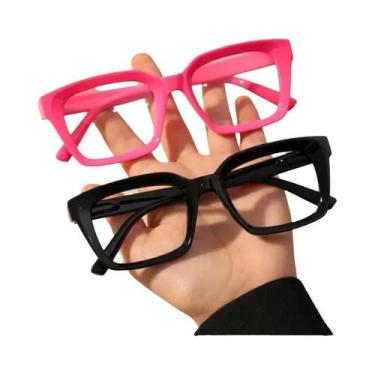 Imagem de Óculos Clássicos De Armação Quadrada Sem Grau Para Uso Diário, Trabalh