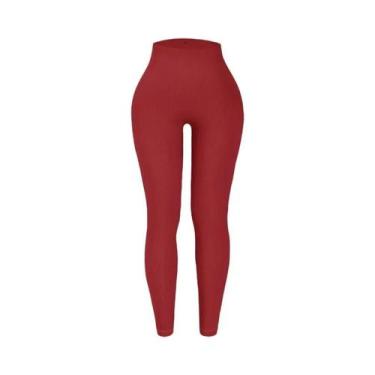 Imagem de Leggings De Fitness De Cintura Alta E Justas Para Mulheres, Roupas Ati