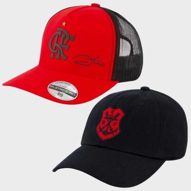 Imagem de Kit com 2 Bonés Flamengo-Unissex