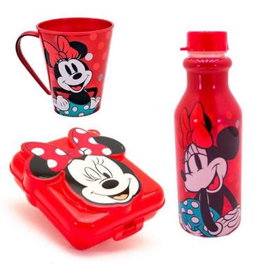 Imagem de Kit Sanduicheira infantil 3d, Garrafa 500ml, Caneca 360ml Plasútil, Mi