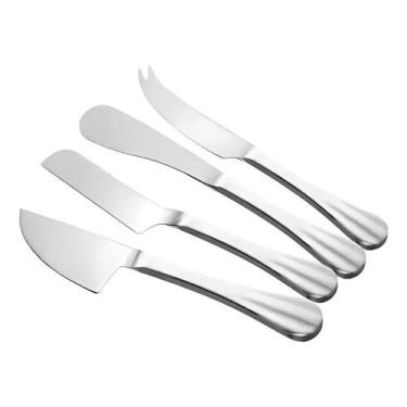 Imagem de Cj 04 facas p/queijo aco inox positano 1782 lyor
