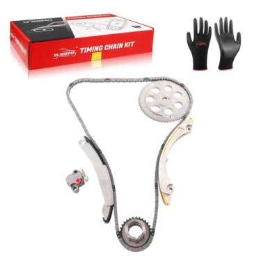 Imagem de YA-MAYPAY Kit de corrente de distribuição com roda dentada de eixo de comando compatível com Saab 9-7X LL8 e para Buick Rainier e para Chevrolet Trailblazer e para GMC Envoy/Envoy XL/Envoy L6 256ci