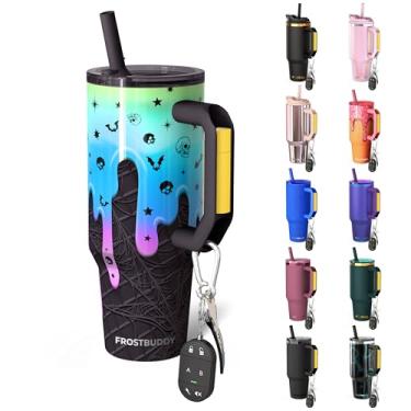 Imagem de Thicc Buddy - Copo de aço inoxidável isolado a vácuo de 1,134 g com tampa e canudo para água - Caneca de viagem compatível com porta-copos - presentes para mulheres e homens ele ela