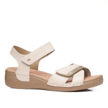 Imagem de Chinelo Pegada Feminino em Couro Off White 233814-01-Feminino