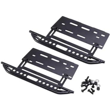 Imagem de MYHWDRNU Peças de carro RC compatíveis com Axial para SCX10 para SCX10 II 90046 1/10 RC Crawler Metal Side Step Side Pedal Sliders