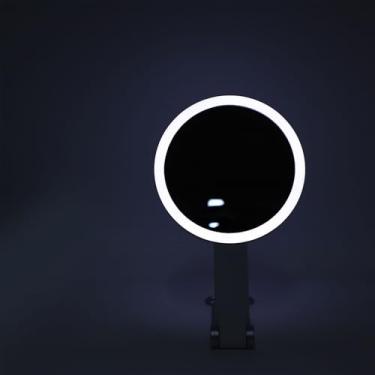 Imagem de HURRISE Espelho de Maquiagem Led 30x Ampliação Pendurado Luz Portátil Espelho de Maquiagem de Viagem (Branco com Orelha Estilo 30X)