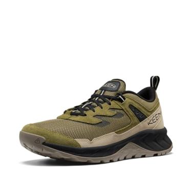 Imagem de KEEN Tênis masculino de caminhada Hightrail Vent de altura baixa respirável, verde-oliva martini/preto, 38