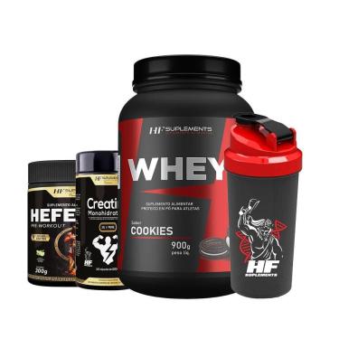 Imagem de Whey Protein Cookies + Pré Treino Limonada + Creatina + Coq