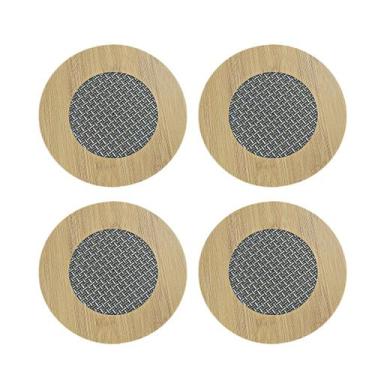 Imagem de Kit Descanso de Panela Suporte para Panelas Quentes Redondo de Madeira