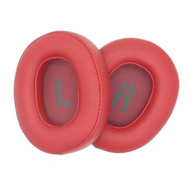 Imagem de Cosiki Substituição de Almofadas de Orelha, Almofadas de Couro Proteico para Fones de Ouvido 700BT/710BT/720BT/750BTNC/760NC/770NC, Ideais para Substituição de Fones de Ouvido (Vermelho)