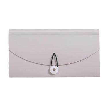 Imagem de Organizador de arquivos com 13 bolsos organizador de bilhetes de cartão material de escritório B6 PP pasta de arquivos bolsa de documentos arquivo de recibo expansível carteira pasta de notas material